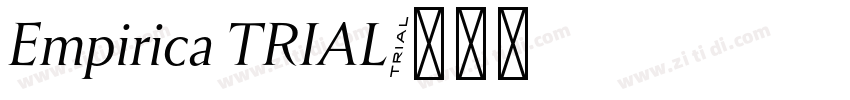 Empirica TRIAL字体转换